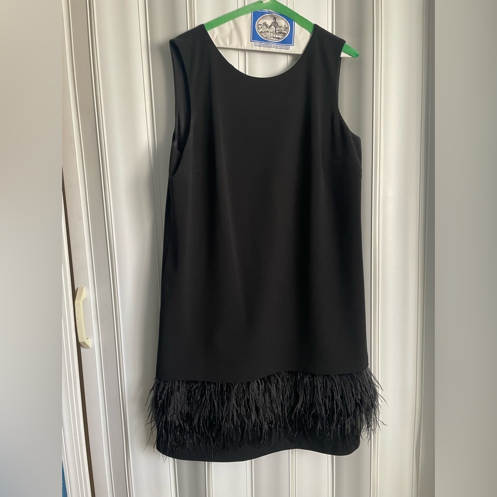 Calvin Klein Feather-Hem Shift Dress - Women